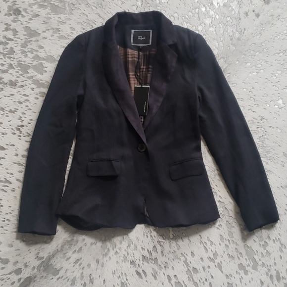 Rails Single Button Black Blazer NWT SzS - Picture 2 of 9